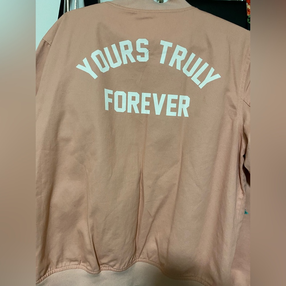 Yours Truly Phora Pink Bomber Jacket - Picture 1 of 2